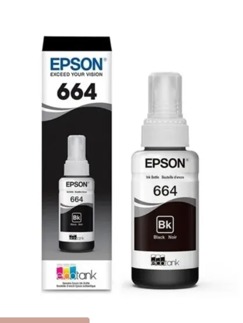 Tinta Epson 664 Original Black V y T Computación