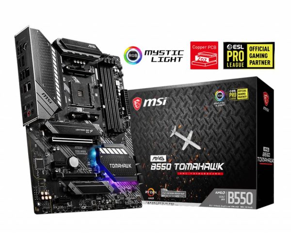 Placa Madre MSI MAG B550 Tomahawk, Socket AM4, B550 SATA 6Gb/s, ATX, DDR4 -  AMD Ryzen